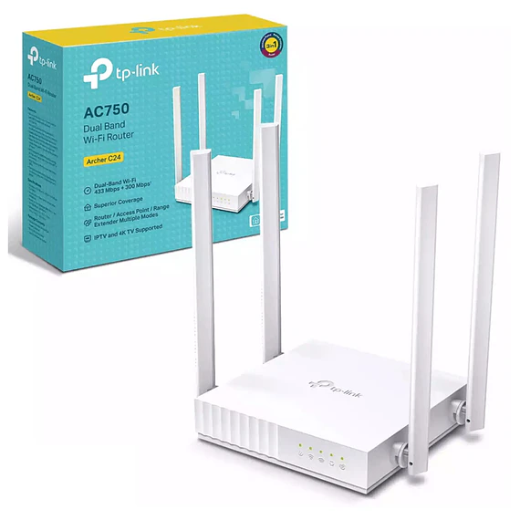 ROUTER TPLINK  750 ARCHER C24 AC