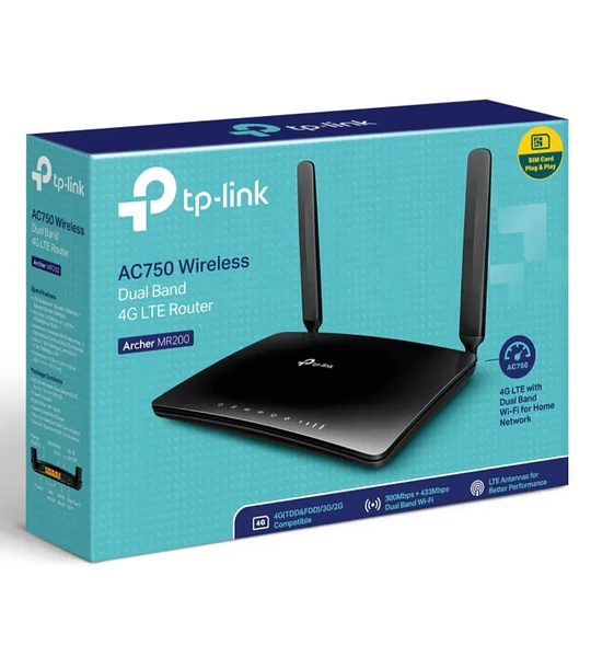 ROUTER TPLINK 4G LTE 750 MR200 DUAL