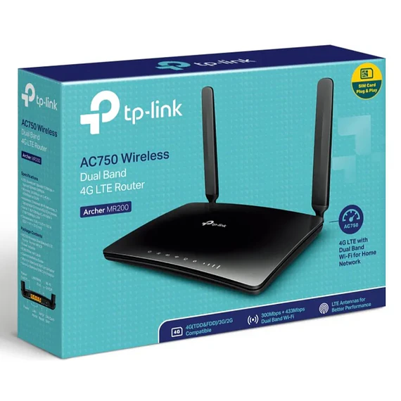 ROUTER TPLINK 4G LTE 750 MR200 DUAL