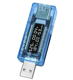 TESTEADOR USB VOLT Y AMP KWS-10VA