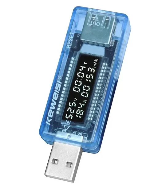 TESTEADOR USB VOLT Y AMP KWS-10VA