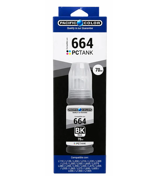 TINTA ALT. EPSON T664 70ML BK PACIF