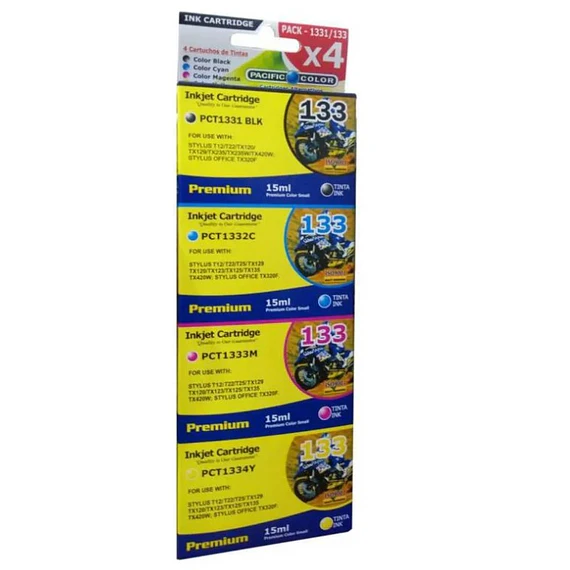 TINTA ALT. EPSON T133 COLORES X4 PC