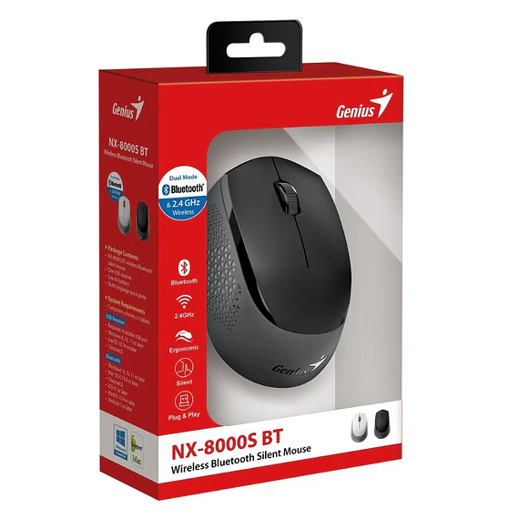 MOUSE WRLS BT GENIUS NX8000 2.4G