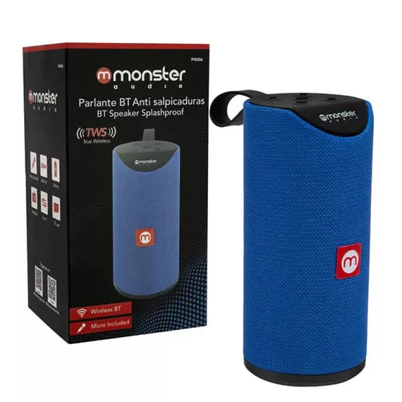 PARLANTES WLESS BT MONSTER BLUE