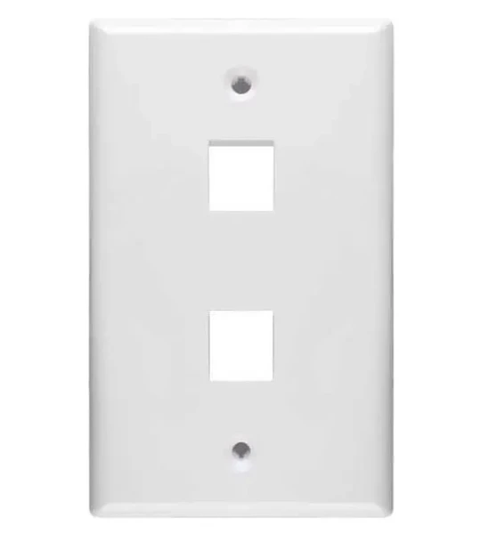 FACE PLATE RJ45 DOBLE TWC