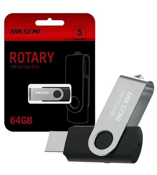 PENDRIVE  64GB HIKSEMI 2.0 ROTARY