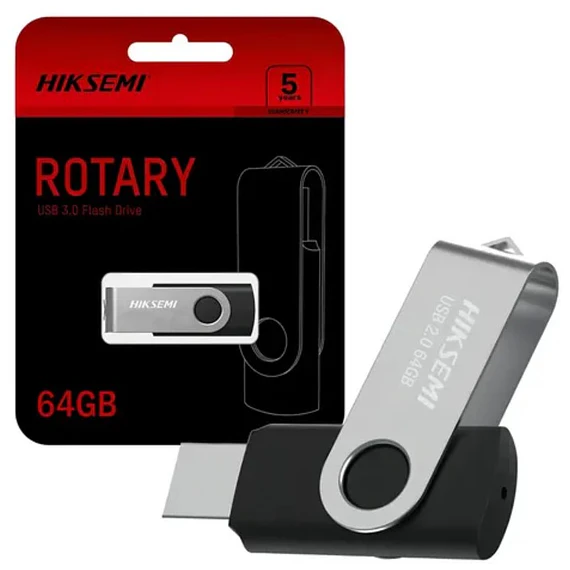 PENDRIVE  64GB HIKSEMI 2.0 ROTARY