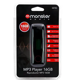 MP3 16GB MONSTER FM VOZ 3.5 TF RED