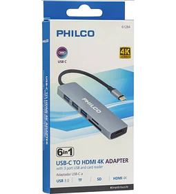 USB HUB DOCK PHILCO USB C X6 61284