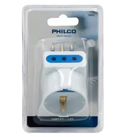 ENCHUFE TRIPLE PHILCO BLANCO SCHUKO