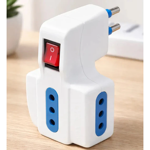 ENCHUFE TRIPLE PHILCO SWITCH BLANCO
