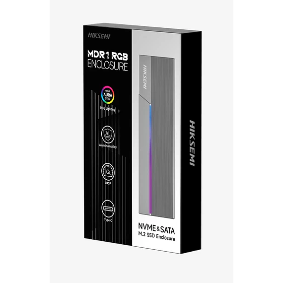 COFRE SSD M.2 NVME HIK DUAL RGB