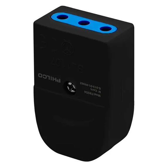 ENCHUFE HEMBRA 3P PHILCO NEGRO