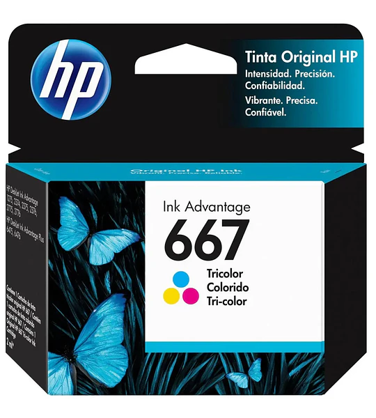TINTA HP 667 COLOR 3YM78AL ORIG