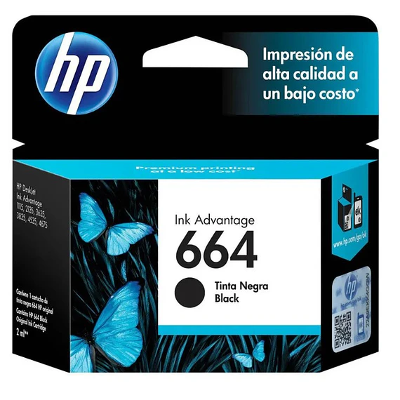 TINTA HP 664 BLACK F6V29AL