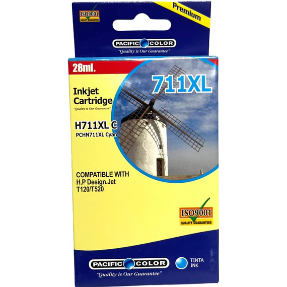 TINTA ALT. HP 711XL CY T120 T520