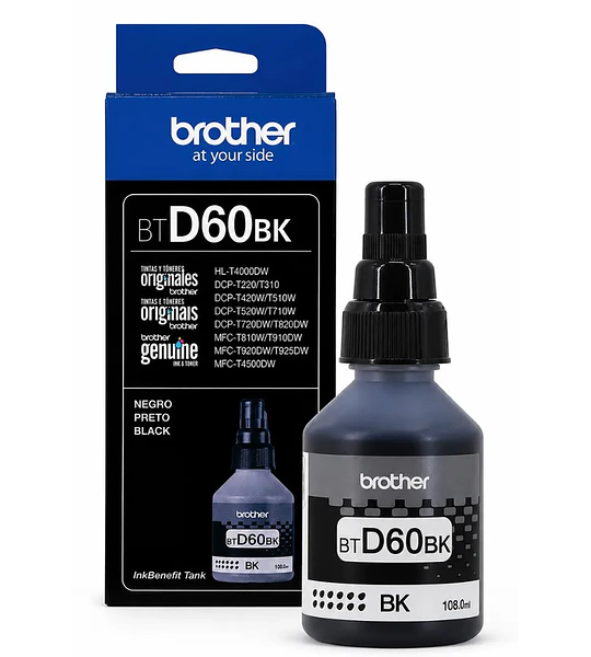 TINTA BROTHER BTD60BK BLACK BOT