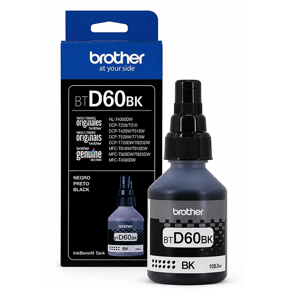 TINTA BROTHER BTD60BK BLACK BOT