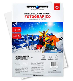 PAPEL FOTOG GLOSSY 20H 200G