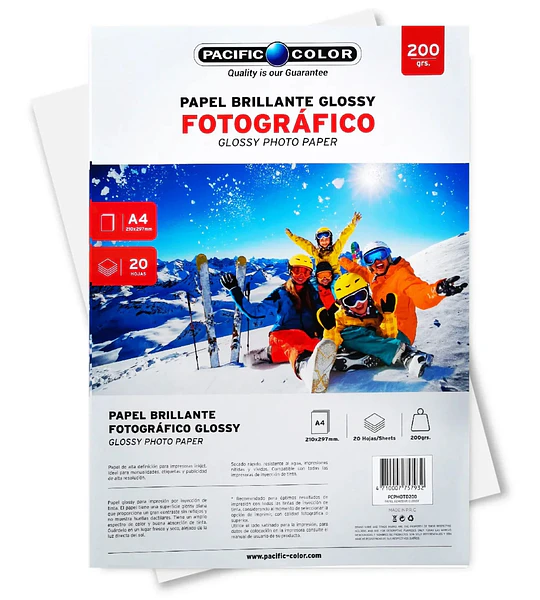 PAPEL FOTOG GLOSSY 20H 200G