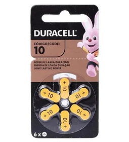 PILA ALK 10 DURACELL X6 AUDITIVA