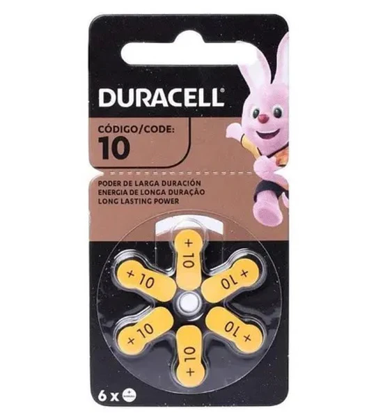 PILA ALK 10 DURACELL X6 AUDITIVA