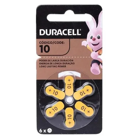PILA ALK 10 DURACELL X6 AUDITIVA