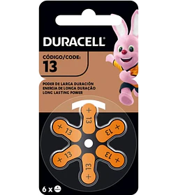 PILA ALK 13 DURACELL X6 AUDITIVA