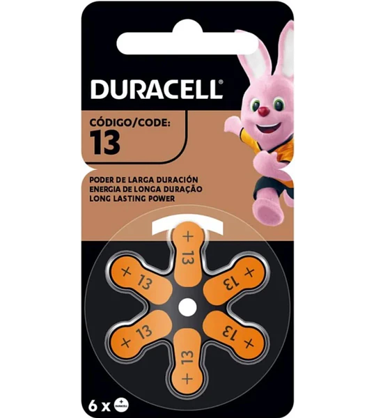 PILA ALK 13 DURACELL X6 AUDITIVA