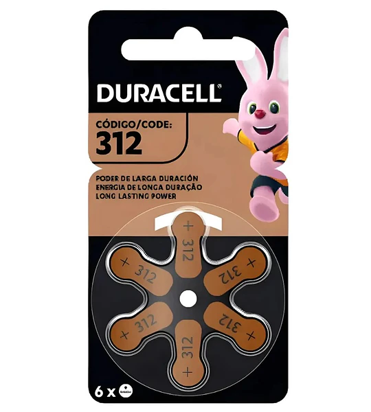 PILA ALK 312 DURACELL X6 AUDITIVA