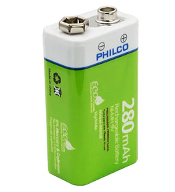 PILA REC BATERIA 1 9V 280MAH PHILCO
