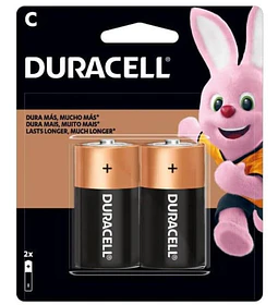 PILA ALK C DURACELL X2 MEDIANA LR14