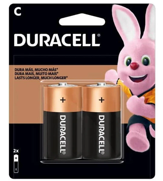 PILA ALK C DURACELL X2 MEDIANA LR14