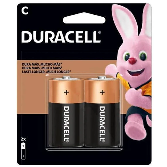 PILA ALK C DURACELL X2 MEDIANA LR14