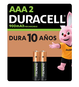 PILA REC AAA X2 900MAH DURACELL