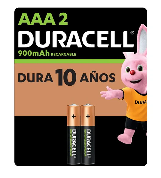 PILA REC AAA X2 900MAH DURACELL