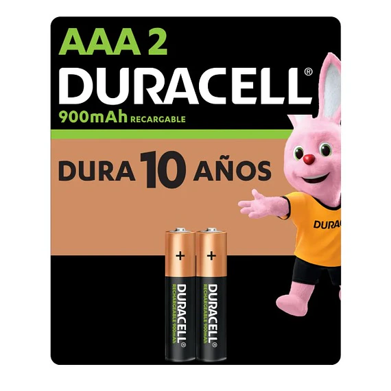 PILA REC AAA X2 900MAH DURACELL