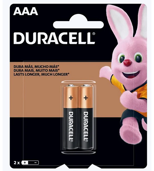 PILA ALK AAA DURACELL X2 CHICA LR03