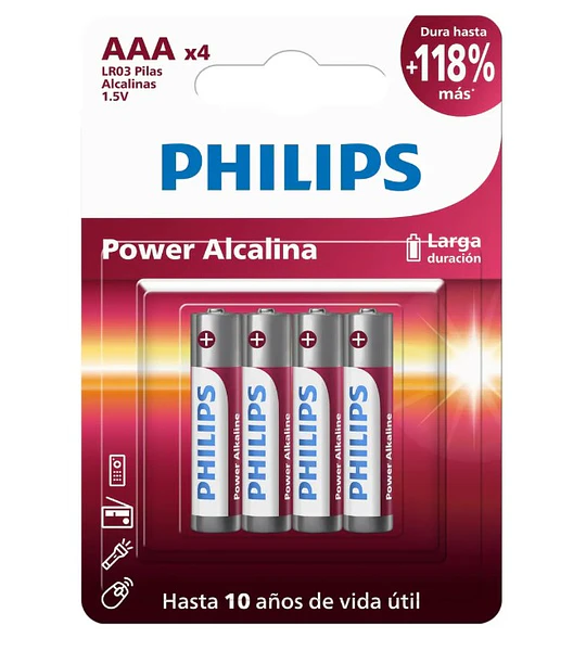 PILA ALK AAA PHILIPS X4 LR03