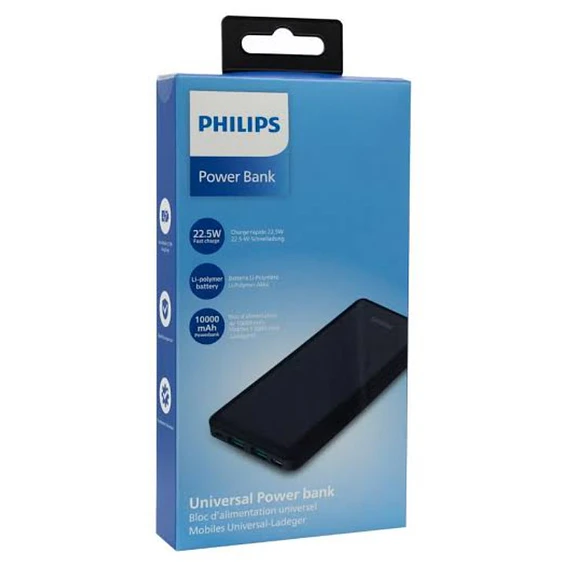 POWER BANK PHILIPS 10.0AH BLACK