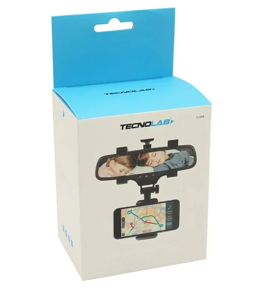 SOPORTE CEL TECNOLAB RETROVISOR