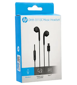 AUDIF MIC HP TYPE C BK DHH-3113C