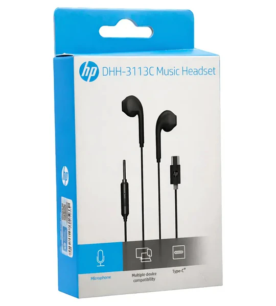 AUDIF MIC HP TYPE C BK DHH-3113C