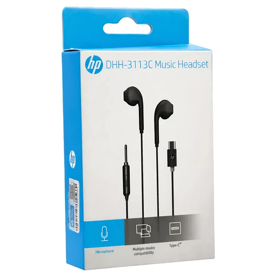 AUDIF MIC HP TYPE C BK DHH-3113C
