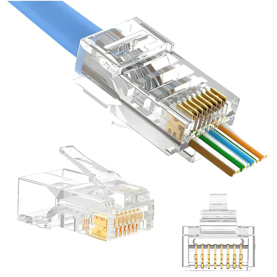 CONECTOR RJ45 CAT 6 PASS 10UDS