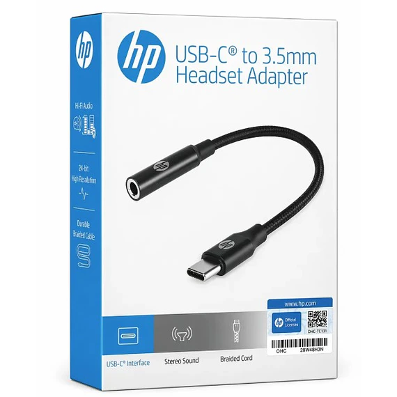 CABLE USB C/PLUG H 3.5 HP DAC