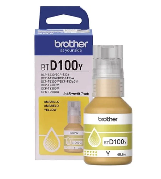 TINTA BROTHER BT100Y YELLOW