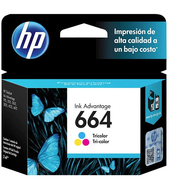 TINTA HP 664 COLOR F6V28AL