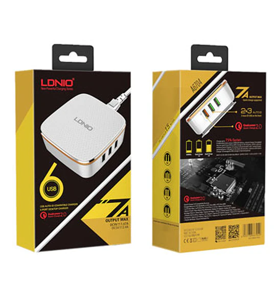 CARG USB LDNIO 220V X6 USB FAST TWC